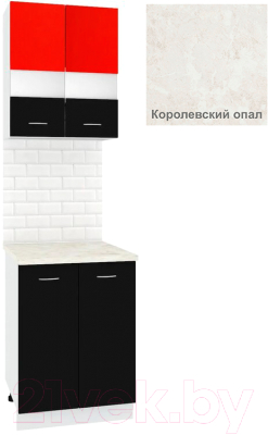 

Комплект кухонных модулей Кортекс-мебель, Корнелия Экстра 60рс2д