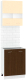 Комплект кухонных модулей Кортекс-мебель Корнелия Экстра 60рс2д без столешницы (венге светлый/венге) - 