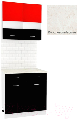 

Комплект кухонных модулей Кортекс-мебель, Корнелия Экстра 80р1ш