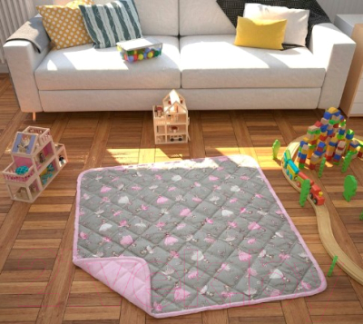 Игровой коврик Amarobaby Soft Mat Мечта / AB2165SMGBS/11 (серый/розовый)