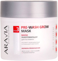 Маска для волос Aravia Professional Разогревающая для роста волос Pre-Wash Grow Mask (300мл) - 