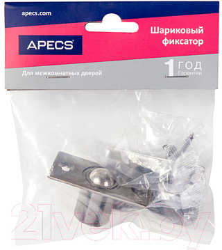 Фиксатор дверной Apecs R-0001-NIS (матовый никель)