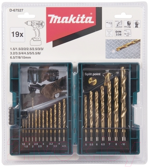 Набор сверл Makita D-67527