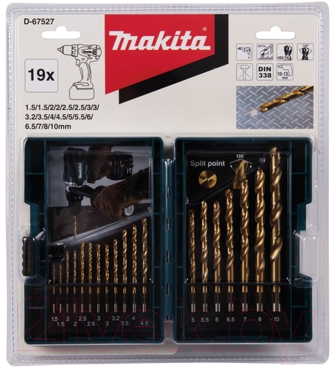 Набор сверл Makita D-67527