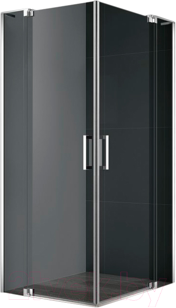 Душевой уголок Cezares SLIDER-AH-2-70/80-90/100-GRIGIO-Cr