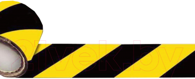 Лента сигнальная Howard 0.075x100м (желтый/черный)