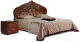 Двуспальная кровать Мебель-КМК Розалия 0456.6-01 (орех экко) - 