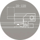 Миниатюра изображения товара Душевой уголок Cezares SLIDER-AH-1-90-80/90-BR-NERO
