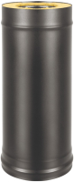 Труба дымохода Везувий 0.8мм д.115x200 L-0.5м (черный) - 