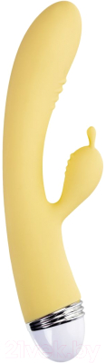 Вибратор ToyFa Aster с клиторальным стимулятором / 457701 (желтый)