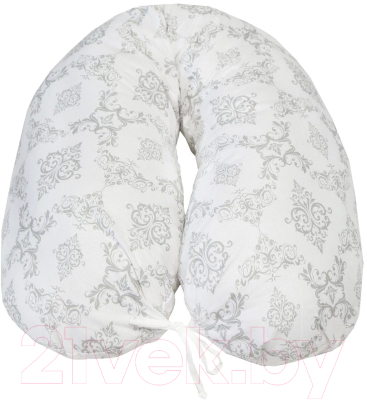 Подушка для беременных Amarobaby Дамаск / AMARO-4001-DS (серый)