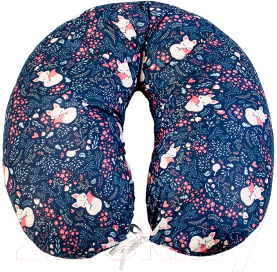 Подушка для беременных Amarobaby Лисички / AMARO-4001-Li (синий)