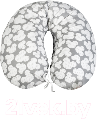 Подушка для беременных Amarobaby Мышонок / AMARO-4001-MS (серый)