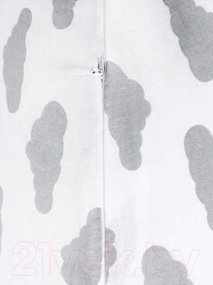 Подушка для беременных Amarobaby Облака / AMARO-4001-OS (серый)