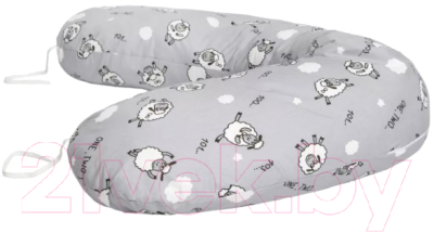 Подушка для беременных Amarobaby Exclusive Soft Collection 101 барашек / AMARO-4001-SCB