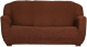 Чехол на 3-х местный диван Софатэкс Люкс ПО-6 без оборки / 01291 (шоколад) -