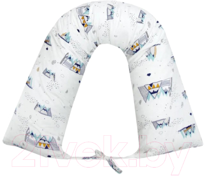 Подушка для беременных Amarobaby Горы / AB214004Go/00 (белый)