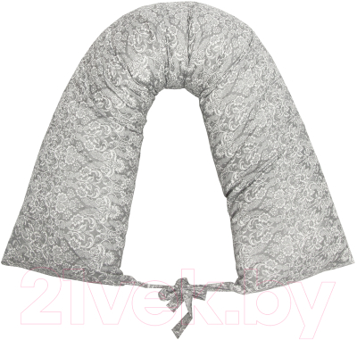 Подушка для беременных Amarobaby Дамаск / AB214004DS/11 (серый)