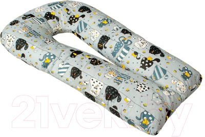 

Подушка для беременных Amarobaby, U-образная Котики / AMARO-40U-KG