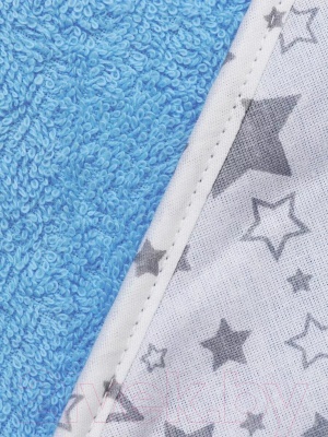 Полотенце с капюшоном Amarobaby Cute Love Звездопад / AMARO-54CL-Z1 (серый/голубой)