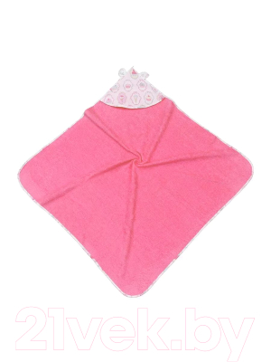 Полотенце с капюшоном Amarobaby Cute Love Пироженки / AMARO-54CL-PR (розовый)