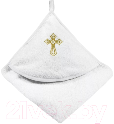 Крестильное полотенце Amarobaby Little Angel gold / AMARO-54LA-GB (белый)