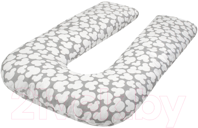 Подушка для беременных Amarobaby U-образная Мышонок / AMARO-40U-MS (серый)