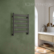 Полотенцесушитель водяной Stinox San Remo 50x60 / san60 Ral 9005 (черный матовый) — фото 6
