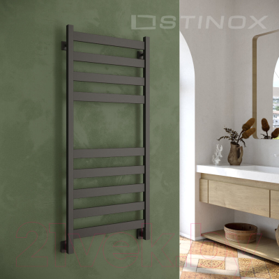 Изображение товара Полотенцесушитель водяной Stinox San Remo 50x120 / san120 Ral 9005 (черный матовый)