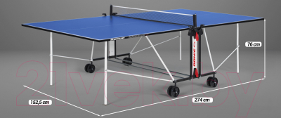Теннисный стол Donic Schildkrot Indoor Roller Fun / 230235-B (синий)