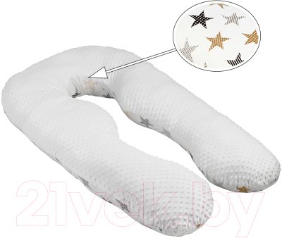 Подушка для беременных Amarobaby Звезды / AMARO-40A-ZP