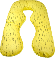 Подушка для беременных Amarobaby Реснички / AMARO-40A-RY (желтый) - 