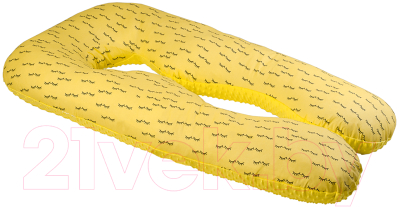 Подушка для беременных Amarobaby Реснички / AMARO-40A-RY (желтый)