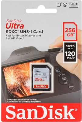 Карта памяти SanDisk Ultra 256GB (SDSDUN4-256G-GN6IN)