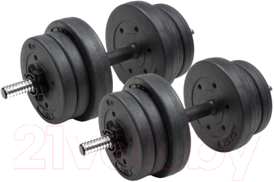 

Набор гантелей разборных Atlas Sport, Черный, 2x10.5кг