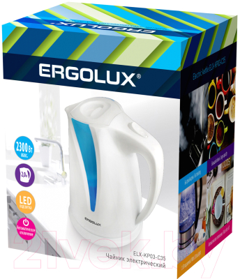 Электрочайник Ergolux ELX-KP03-C35