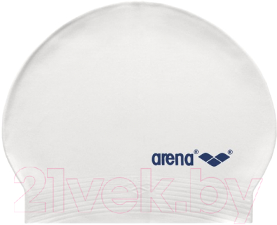 Шапочка для плавания ARENA SoftLatex 91294 019 (white/navy)