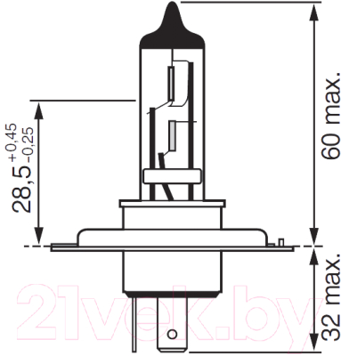 Комплект автомобильных ламп Bosch 1987301074