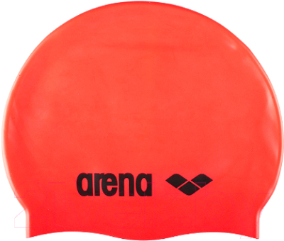 Шапочка для плавания ARENA Classic Silicone Cap / 91662 40 (Fluo red/Black)