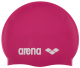 Шапочка для плавания ARENA Classic Silicone Cap / 91662 91 (Fuchsia/White) - 
