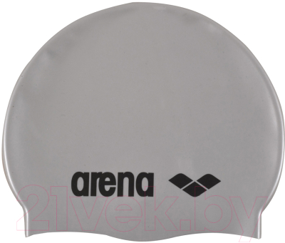 Шапочка для плавания ARENA Classic Silicone Cap / 91662 51 (Silver)
