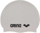 Шапочка для плавания ARENA Classic Silicone Cap / 91662 15 (White/Back) - 