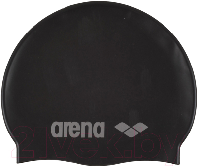 Шапочка для плавания ARENA Classic Silicone JR 91670 55 (Black/Silver)