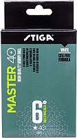 Набор мячей для настольного тенниса STIGA Master ABS (6шт, белый) - 