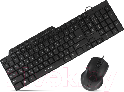 Клавиатура+мышь Crown CMMK-520B (черный)