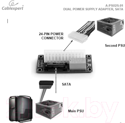 Модуль расширения Gembird A-PSU2S-01