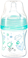 Бутылочка для кормления BabyOno Антиколиковая с широким горлышком / 402 (120мл, бирюзовый) - 