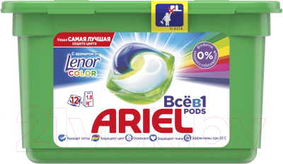 Капсулы для стирки Ariel Lenor Fresh (Автомат, 12x27г)