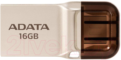 Usb flash накопитель A-data UC360 16GB Golden Retail (AUC360-16G-RGD)