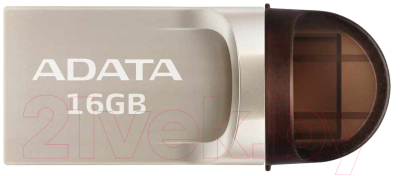 Usb flash накопитель A-data UC370 16GB Golden Retail (AUC370-16G-RGD)